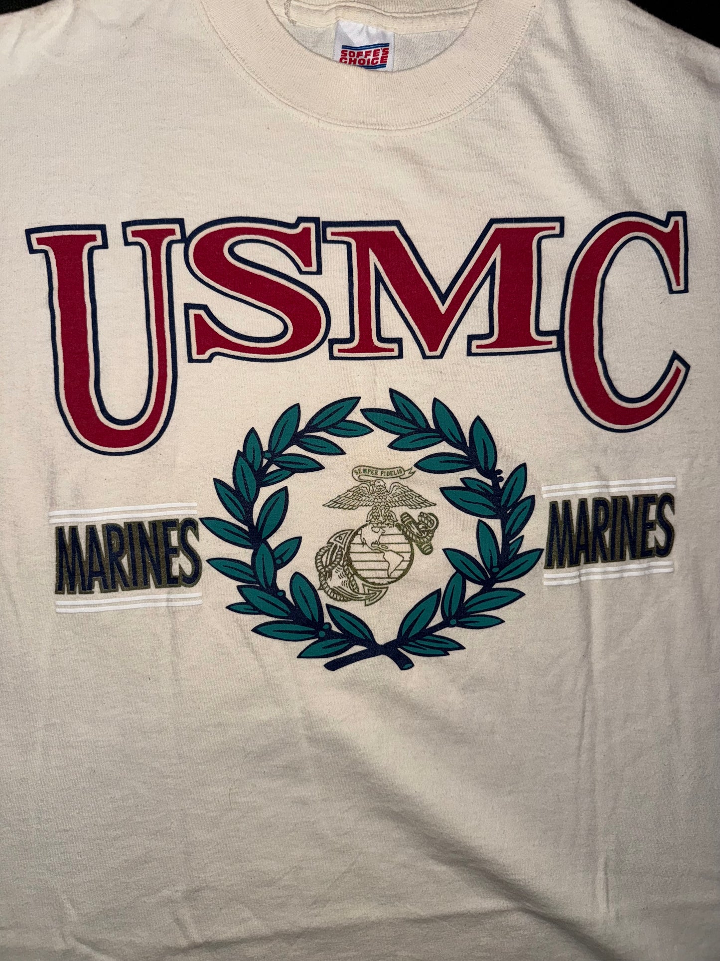 Vintage USMC Marines Tee – Size Medium – Made in USA