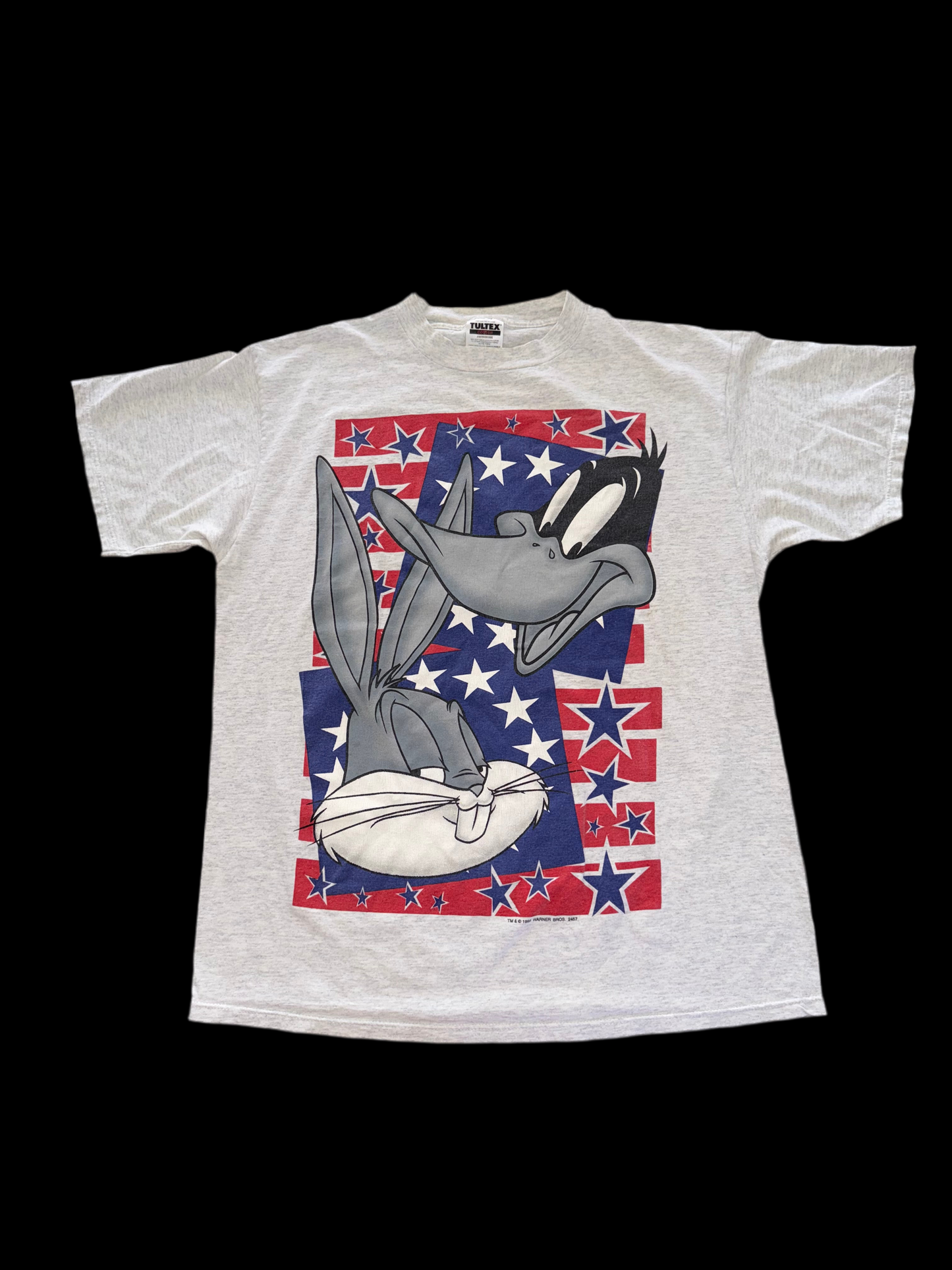 1995 Warner Bros Bugs Bunny & Daffy Duck American Flag Tee – XL