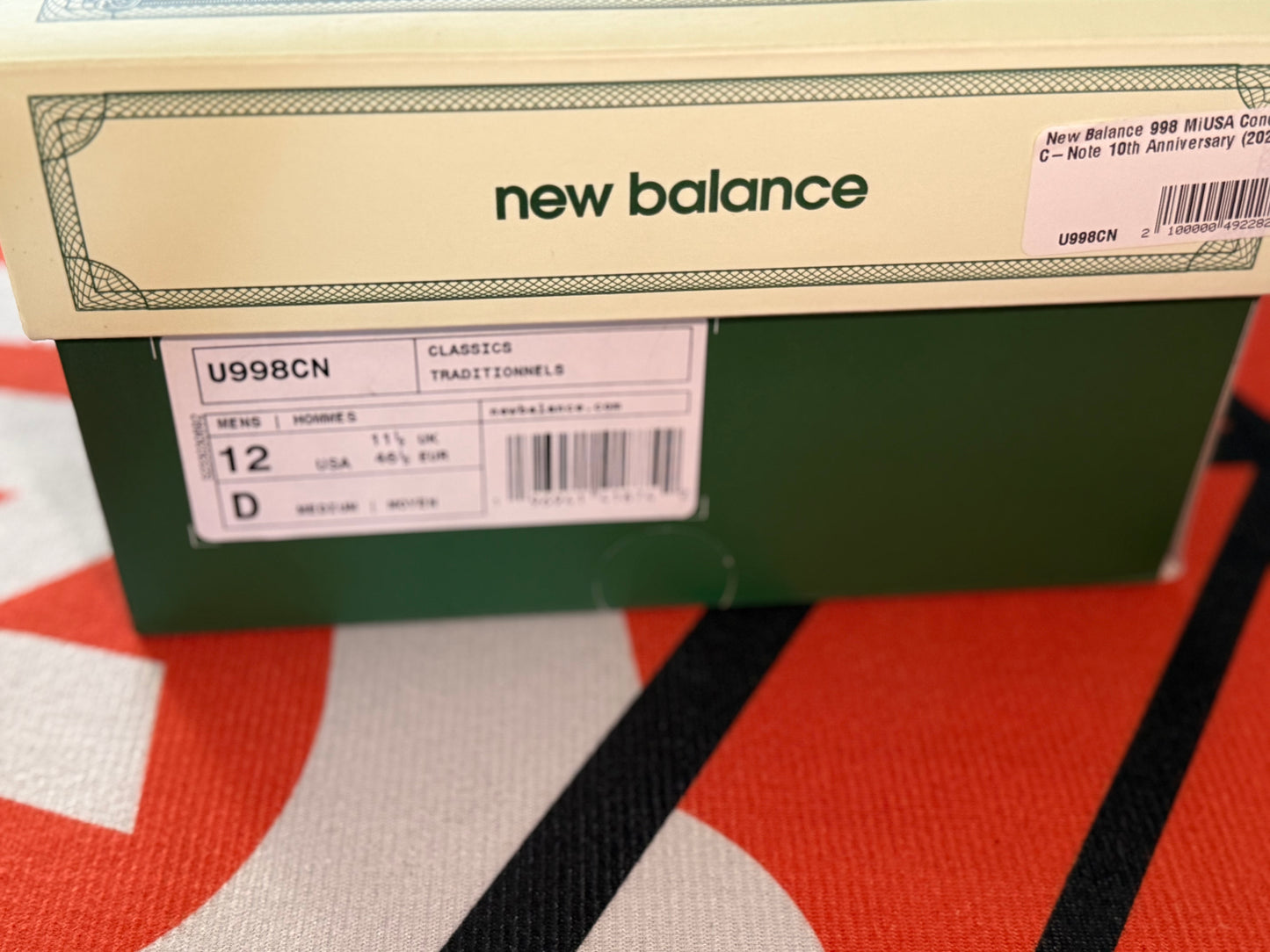 New Balance 998
MiUSA Concepts C-Note 10th Anniversary (2023) Sz12
