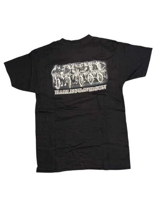 2001 Harley-Davidson “100 Years of Great Motorcycles” T-Shirt – Stitched Patch Front – Puffed Back – Made in USA – Size M