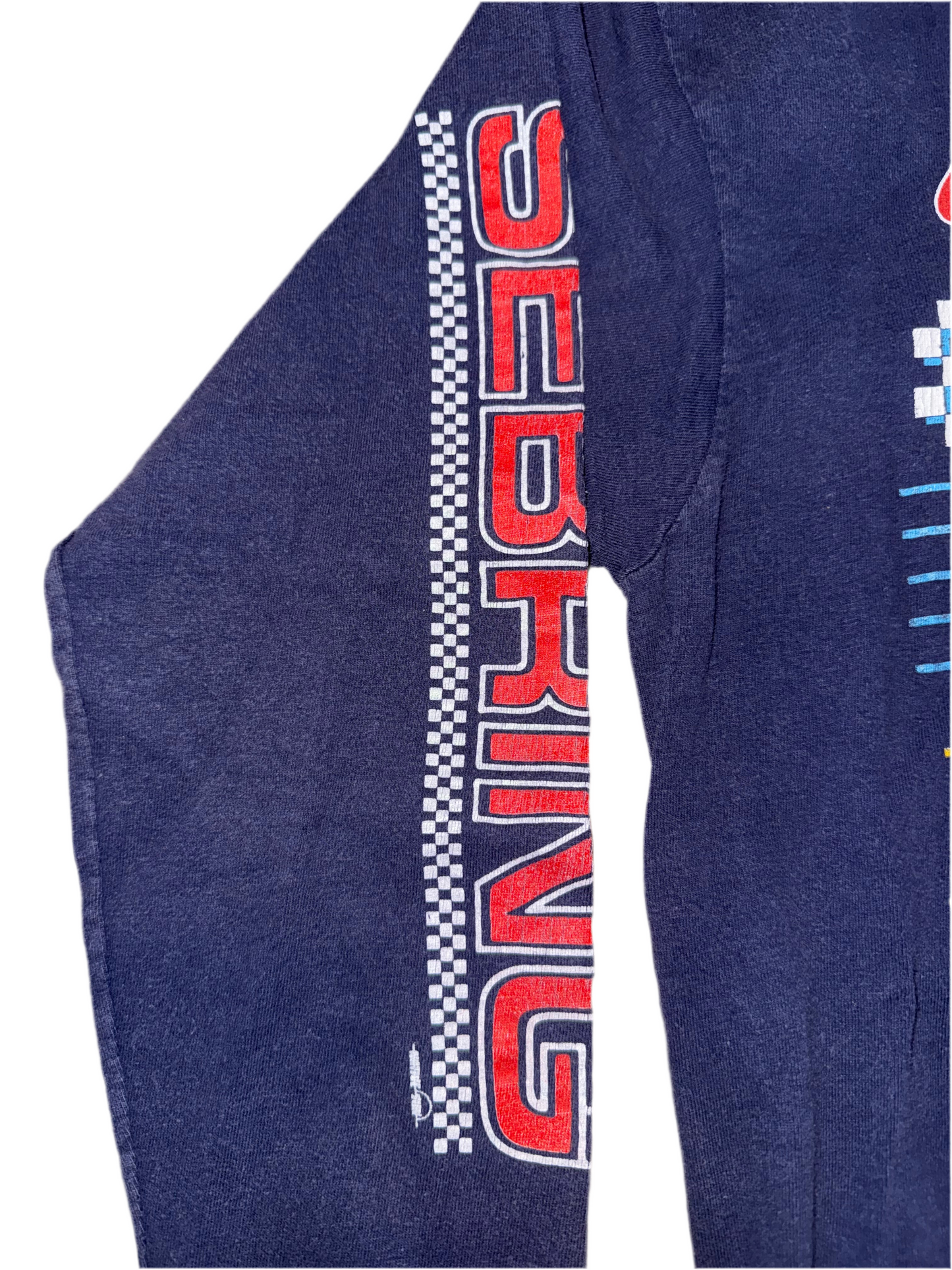 Vintage 1986 Coca-Cola Racing Long Sleeve Shirt Sebring 12 Hours Camel GT IMSA Anvil Tag USA