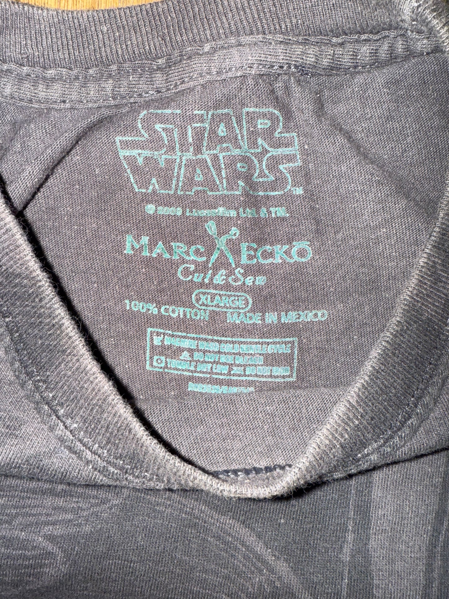 Vintage 2009 Star Wars x Marc Ecko Darth Vader All-Over Print Front only T-Shirt – XL – Streetwear Grail