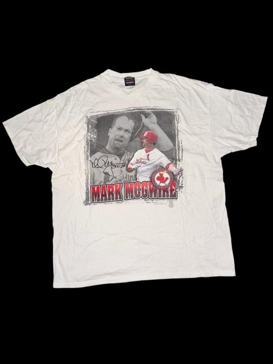 Vintage 1998 Mark McGwire St. Louis Cardinals T-Shirt – Size 2XL – Sport One Tag – MLB Baseball Legend