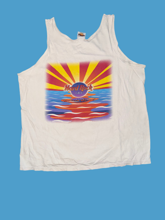 Vintage Hard Rock Cafe Kona Tank Top – Made in USA – White – Size M